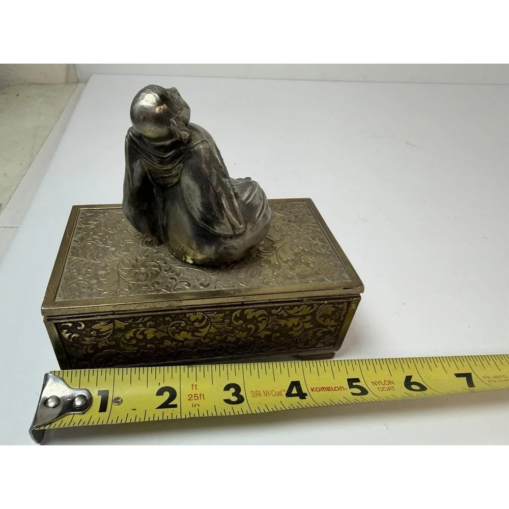 Happy Buddha Musical Jewelry Box Vintage‎ Home Decor Working